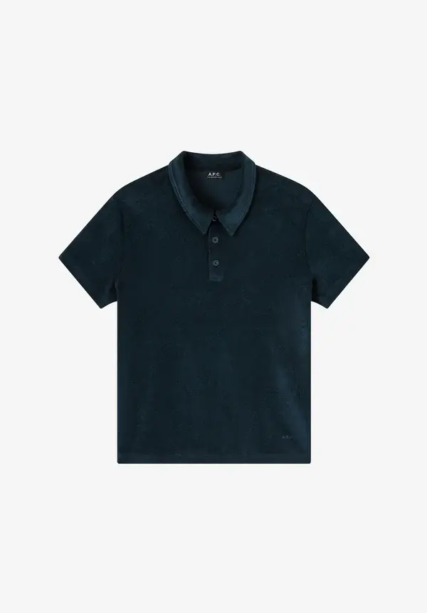 Frottee Polo Julian blau