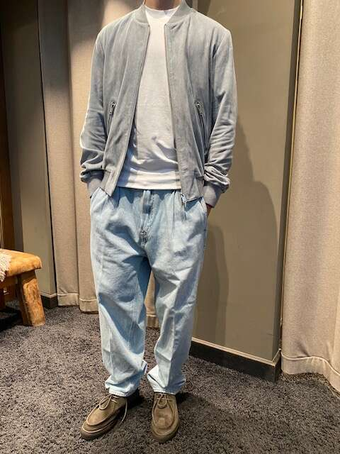 Lederblouson Didier hellblau_02