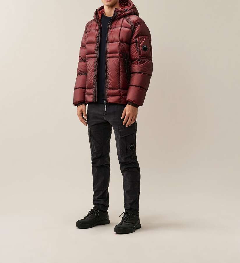 D.D. Shell Daunenjacke burgundy_03