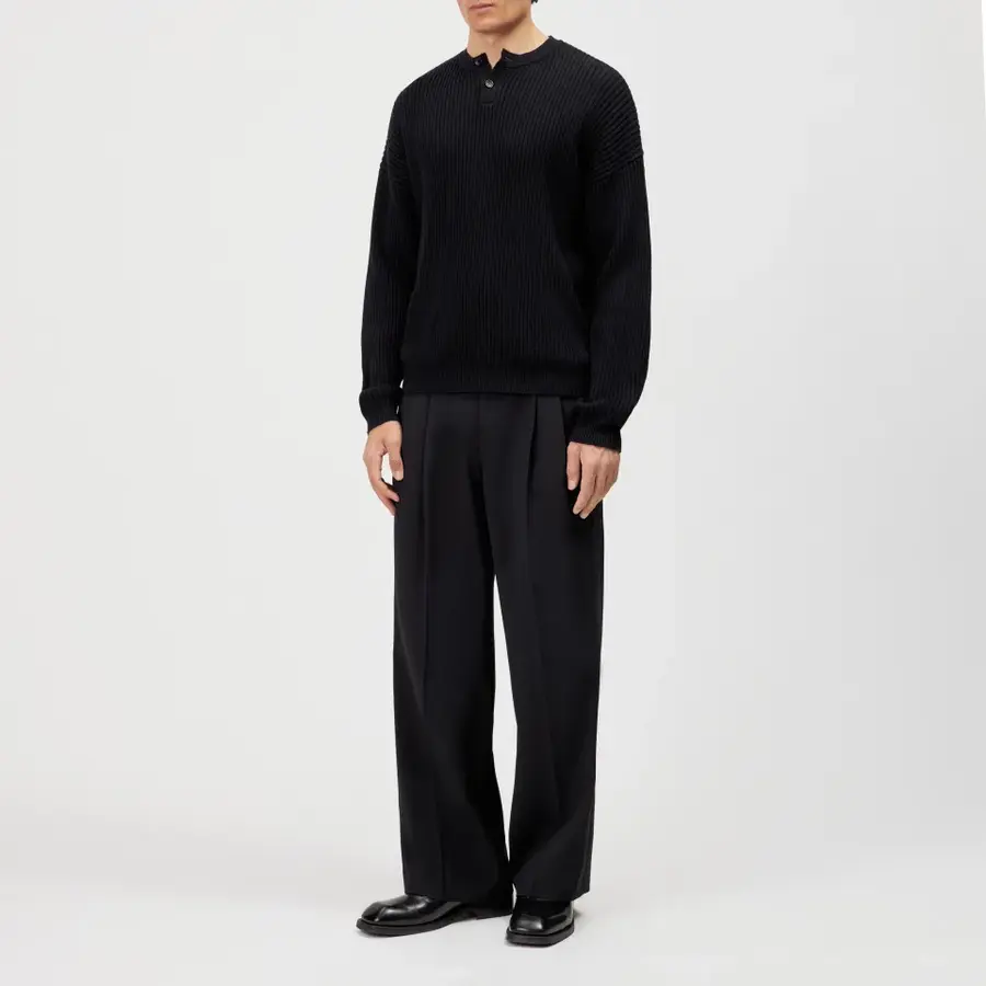 Henley Pullover Yoonis schwarz_02
