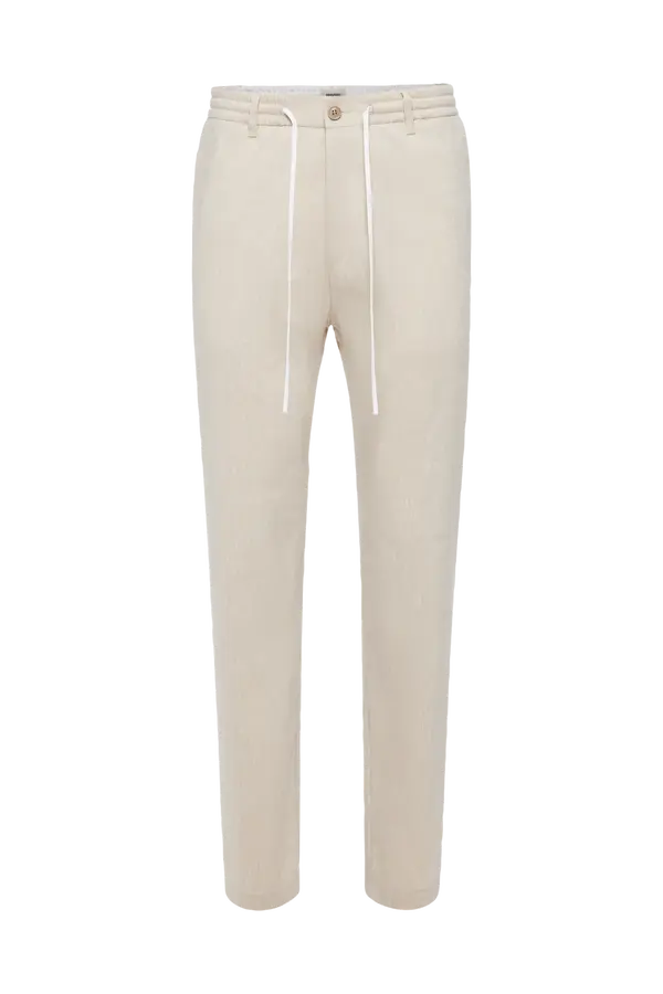 Hose Deger Leinen-Mix beige