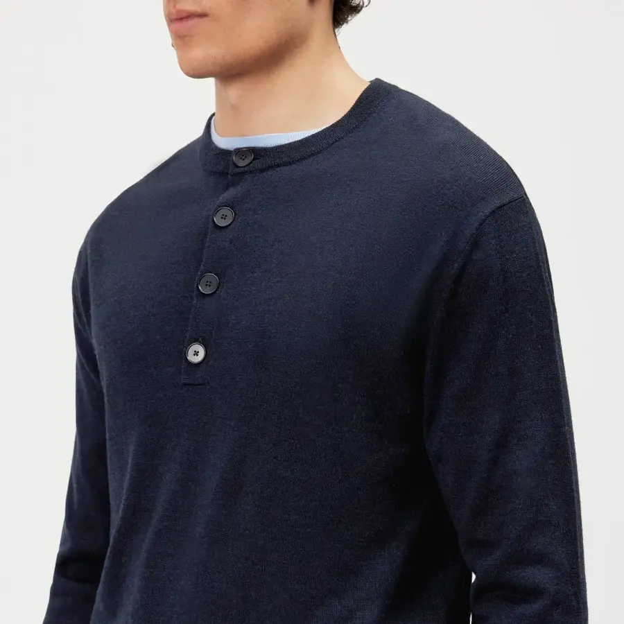 Henley Pullover Freeko_Ls blau_01