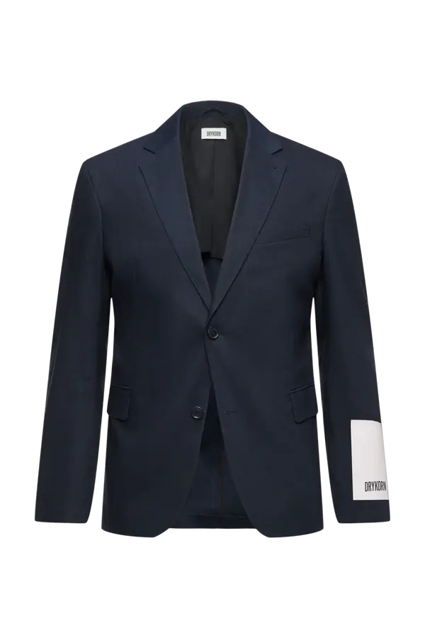 Sakko Yames Leinen-Mix blau