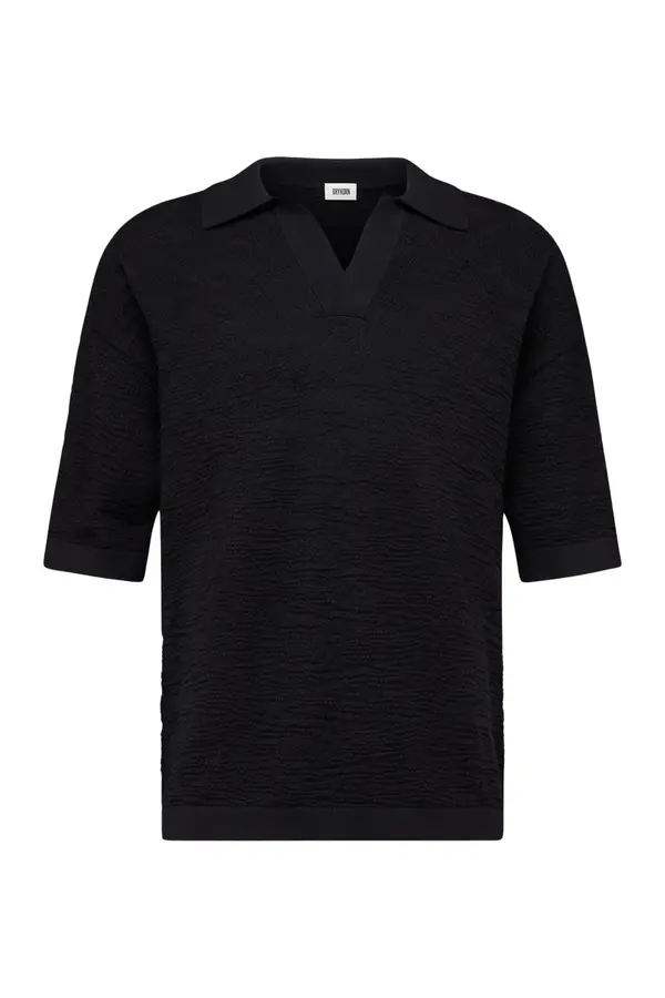 Strickpolo Laurenzzo schwarz