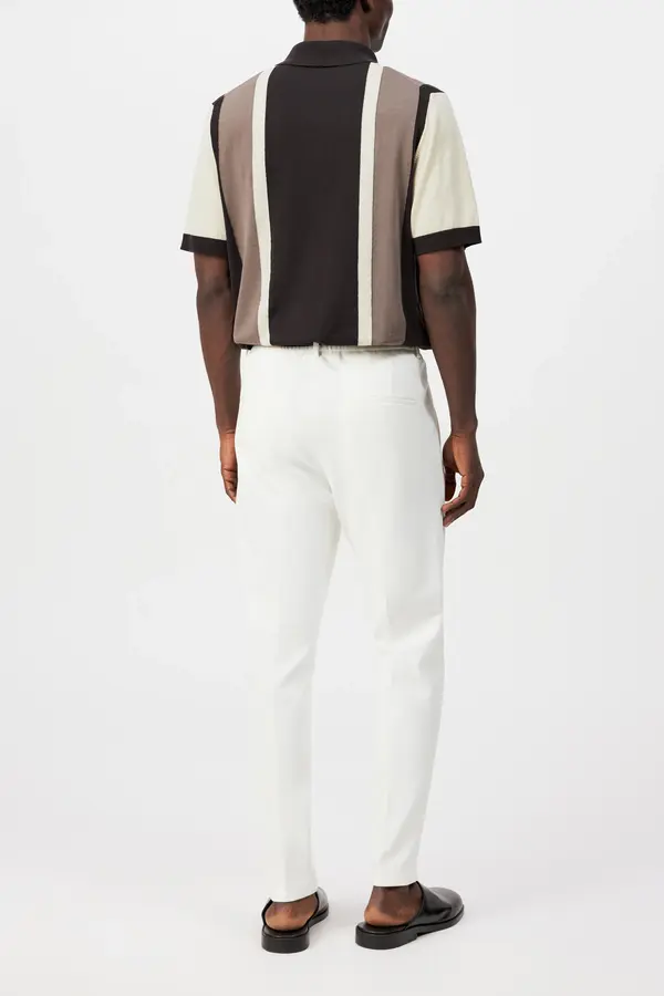 Strickpolo Tamian braun Streifenmuster_02