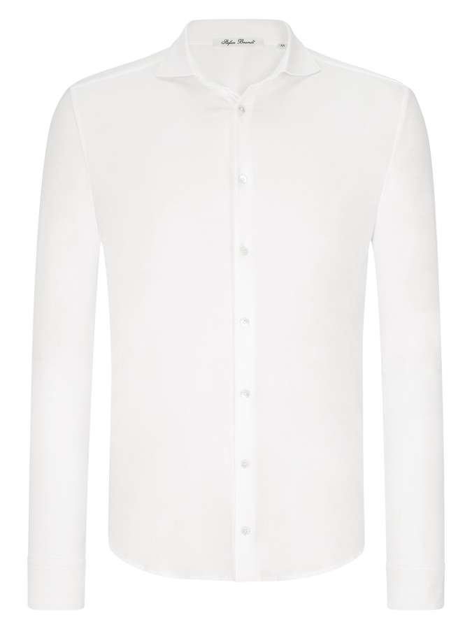 Jerseyhemd Otis Slim Fit weiß