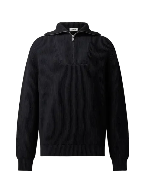 Half Zip Pullover Manuelo_2 schwarz