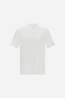 Strickpolo weiß