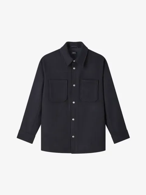 Oversized Wolljacke Marcel blau