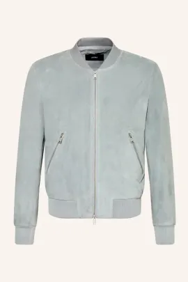 Lederblouson Didier hellblau