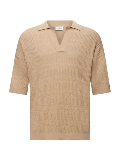 Strickpolo Laurenzzo braun