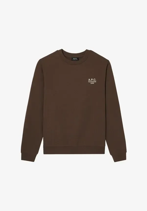 Sweatshirt Standard Rue Madame braun/ecru