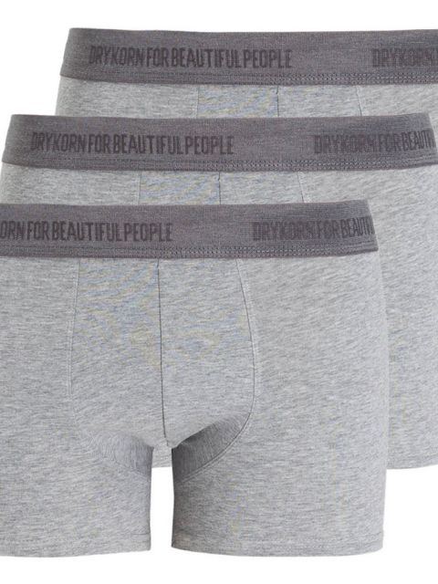 3er-Pack Boxershorts grau meliert