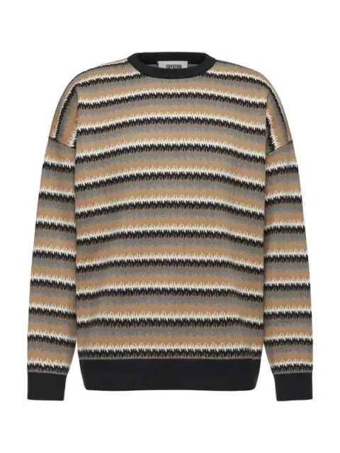 Pullover Neelio Jacquard-Muster schwarz