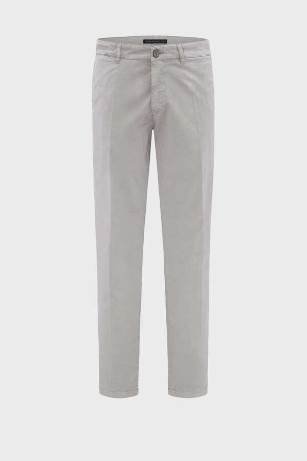 Baumwoll-Chino Mad grau