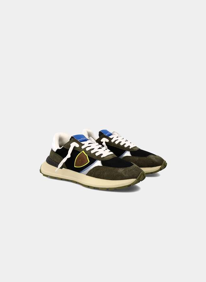 Sneaker Antibes running men - black and military green_04