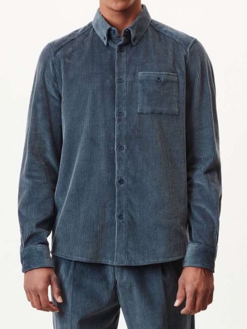 Cordhemd Liet blau