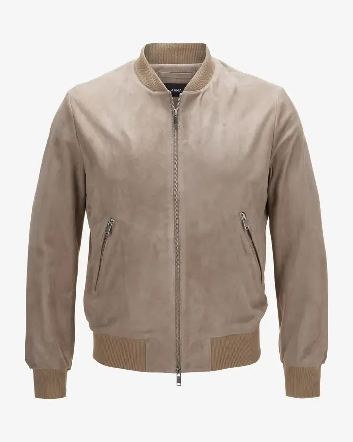 Lederblouson Didier taupe