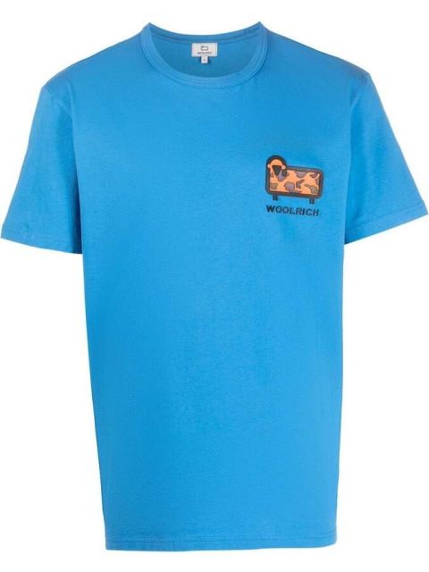 T-Shirt camouflage-schafslogo  campanula blue