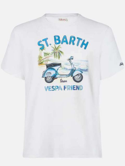 T-Shirt Vespa Friend weiß