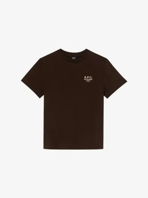 T-Shirt Standard Rue Madame braun/ecru