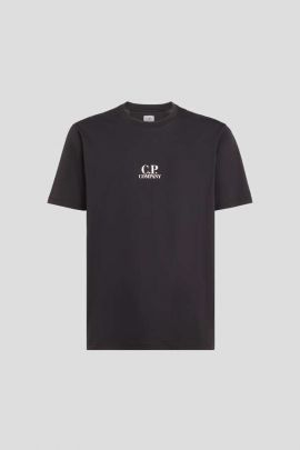 T-Shirt mit Logo schwarz