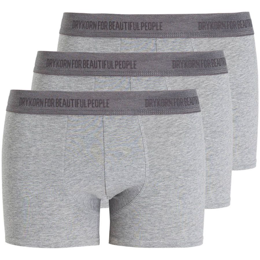 3er-Pack Boxershorts grau meliert