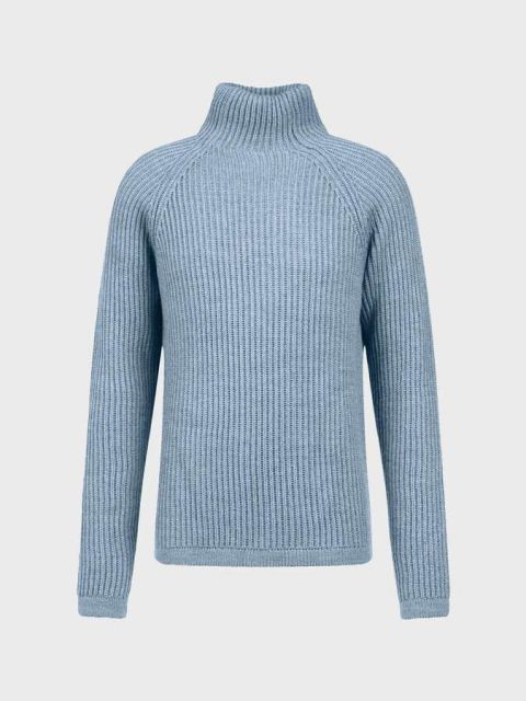 Rollkragenpullover Arvid blau