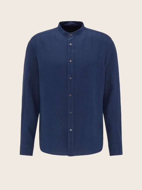 Leinen Hemd Tarok blau
