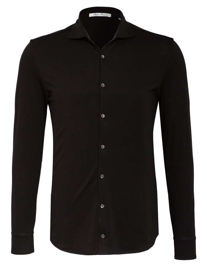 Jerseyhemd Otis Slim Fit negro
