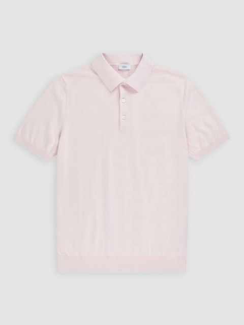 Knit Polo Shirt pink