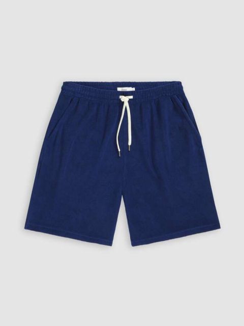 Frottee Shorts indigo blue