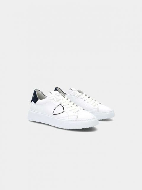 Sneaker Temple low men - white and blue
